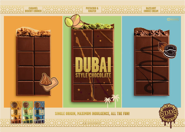 DD Dubai Style Chocolate with Pistachio Knafeh 190g