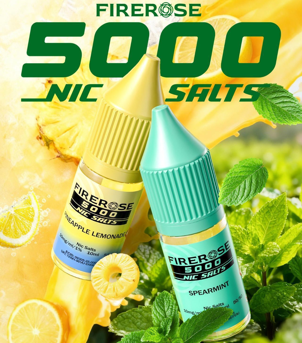 Firerose 5000 Nic Salts 10ml 1X10
