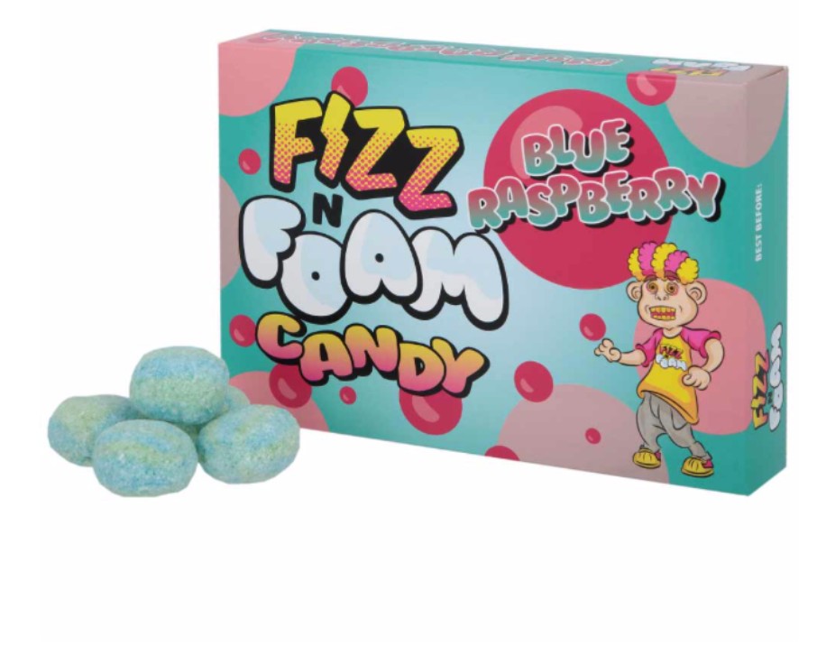 Fizz N Foam Blue Raspberry 1X12 40g PAST BEST BEFORE