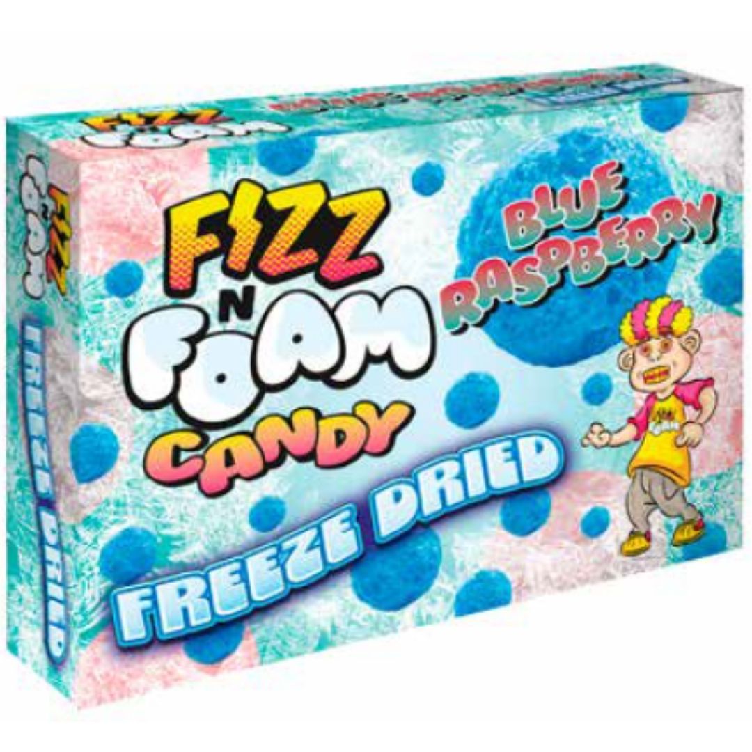 Fizz N Foam Freeze Dried Blue Raspberry 1X12 40g