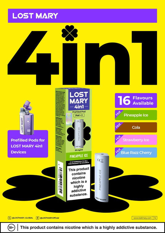 Lost Mary 4in1 Prefilled Pods 1X10 Compliant