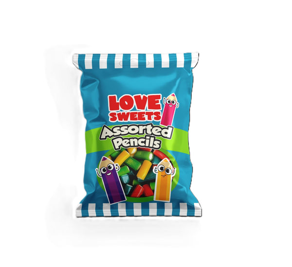 Love Sweets Assorted Candy Pencils 1X18 95g *PAST BEST BEFORE*