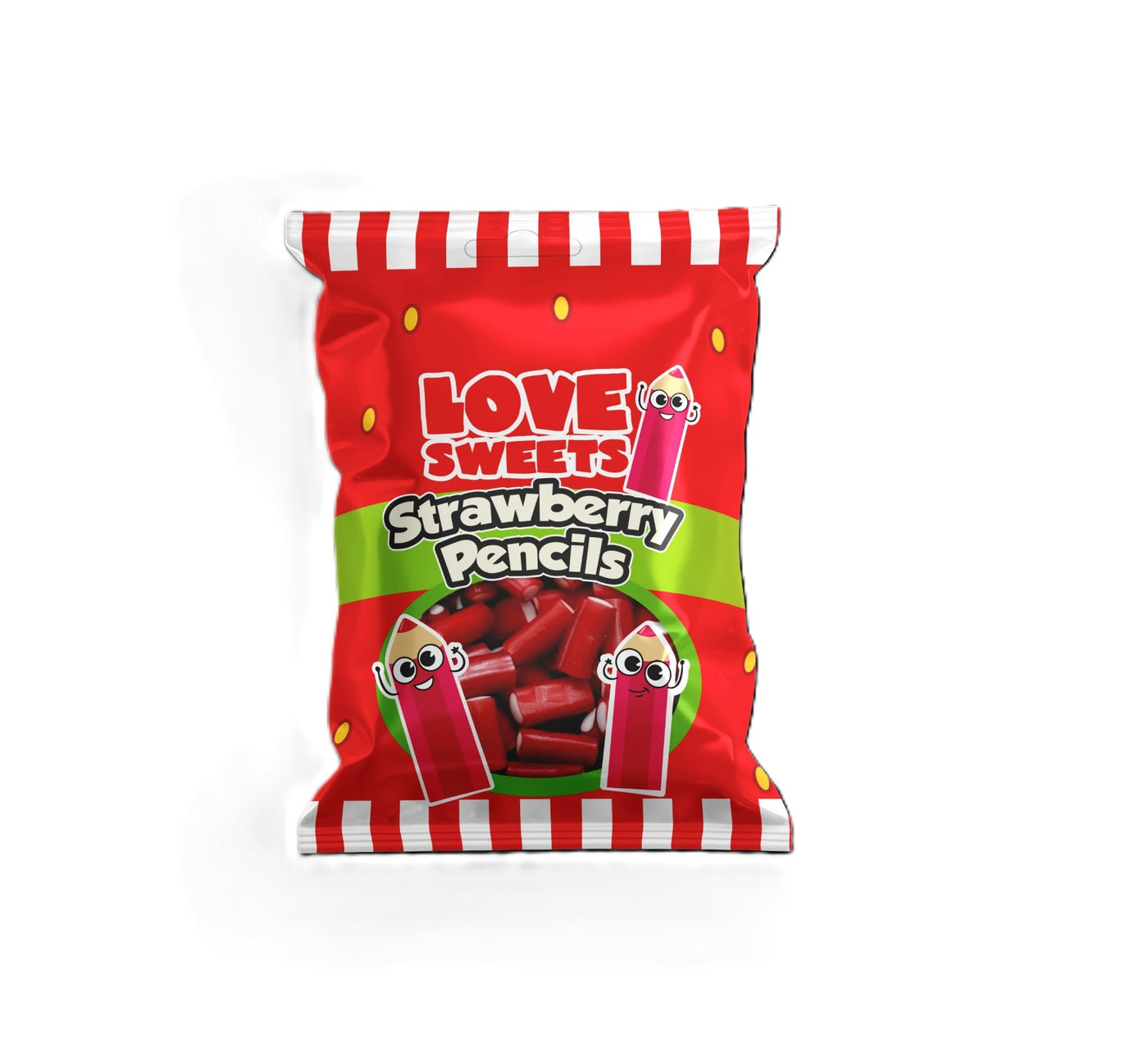 Love Sweets Strawberry Pencils 1X18 95g *PAST BEST BEFORE*