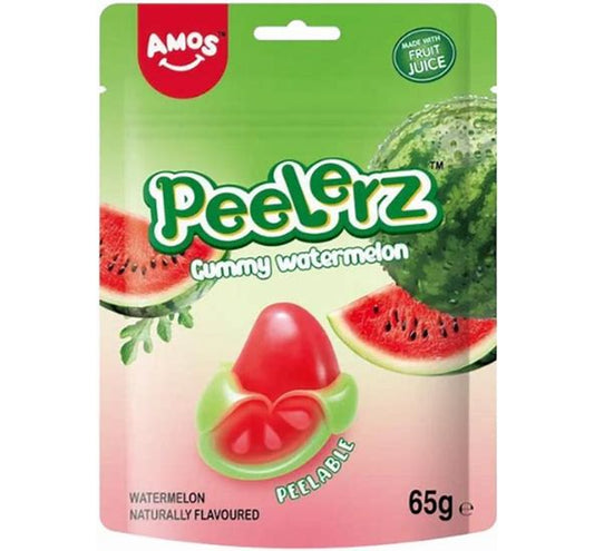 Amos Peelerz - Gummy Watermelon 65g 1X24 ***NEW***