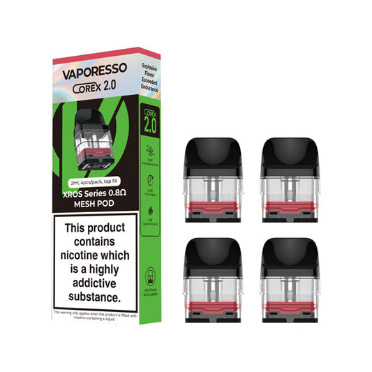 Xros Series Pods Corex 2.0 Tech Version 0.6/0.8ohm 1X4