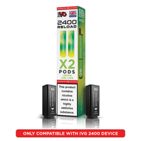 IVG 2400 Reloads Single Flavour Prefilled Pods 1X5 Compliant