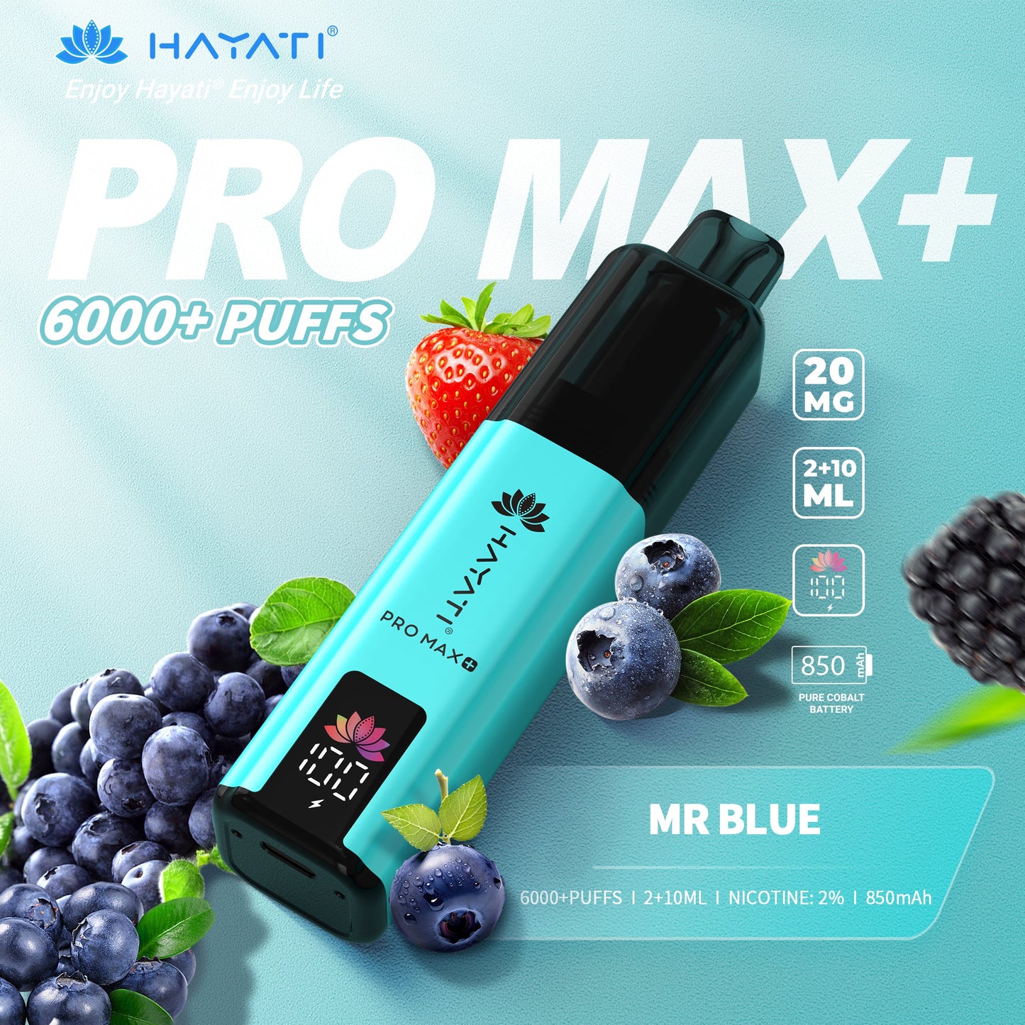 Hayati Pro Max 6000+ Prefilled Kits 1X5 - Compliant