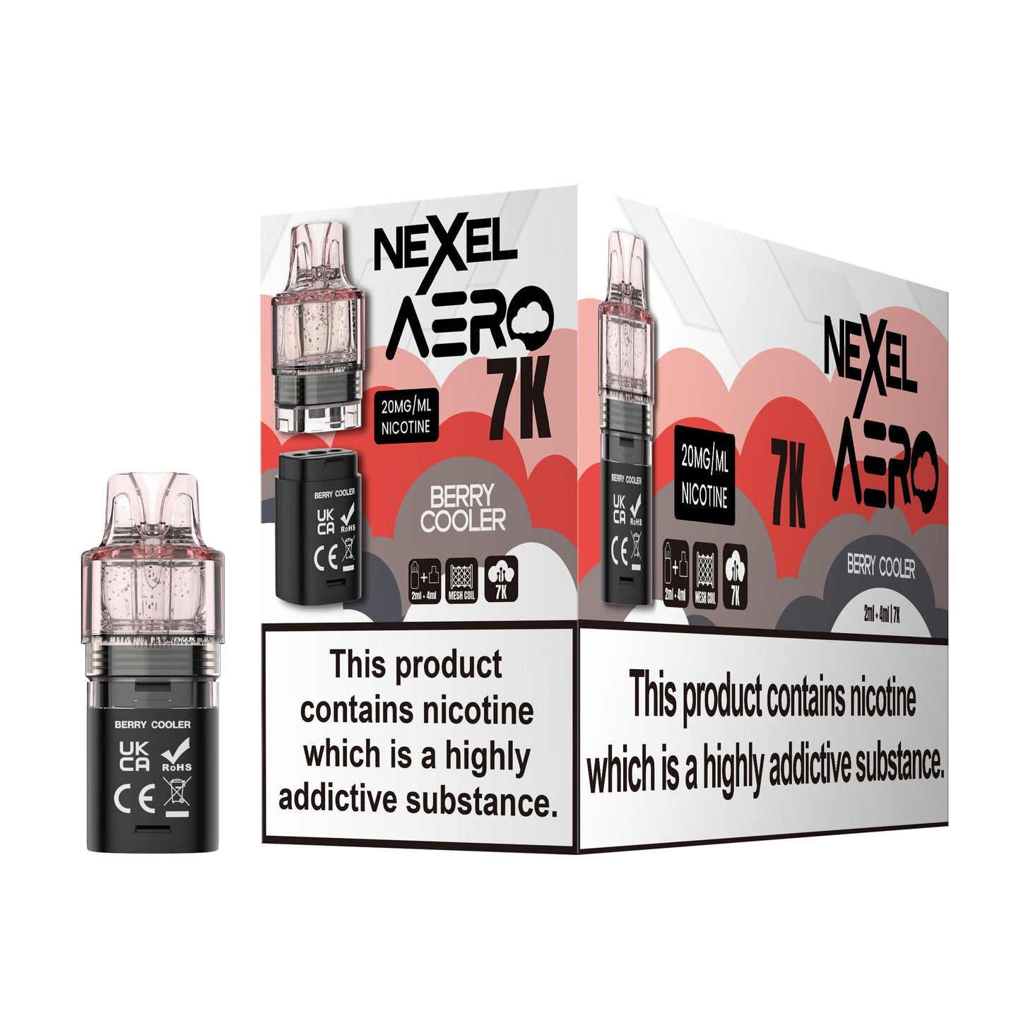 Nexel Aero 7K Prefilled Pods 1X5 ***NEW***