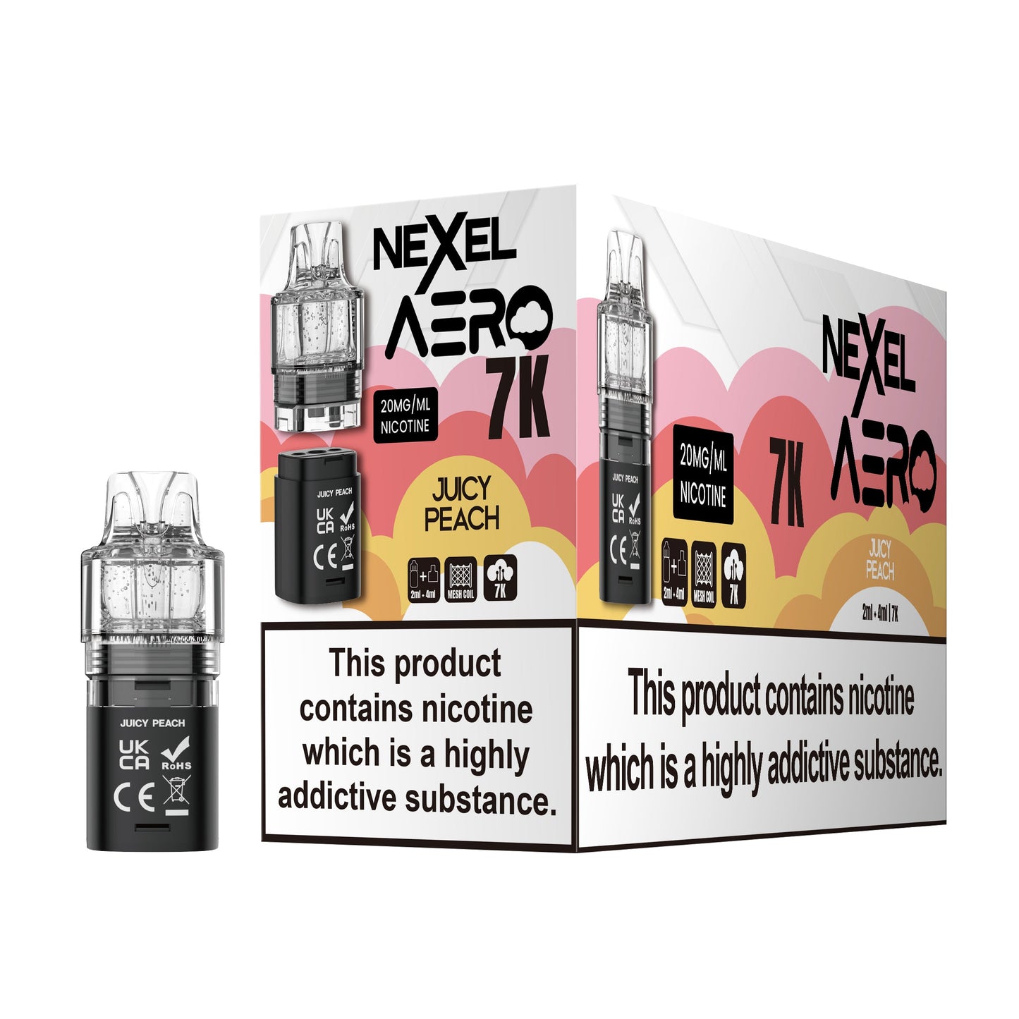 Nexel Aero 7K Prefilled Pods 1X5 ***NEW***