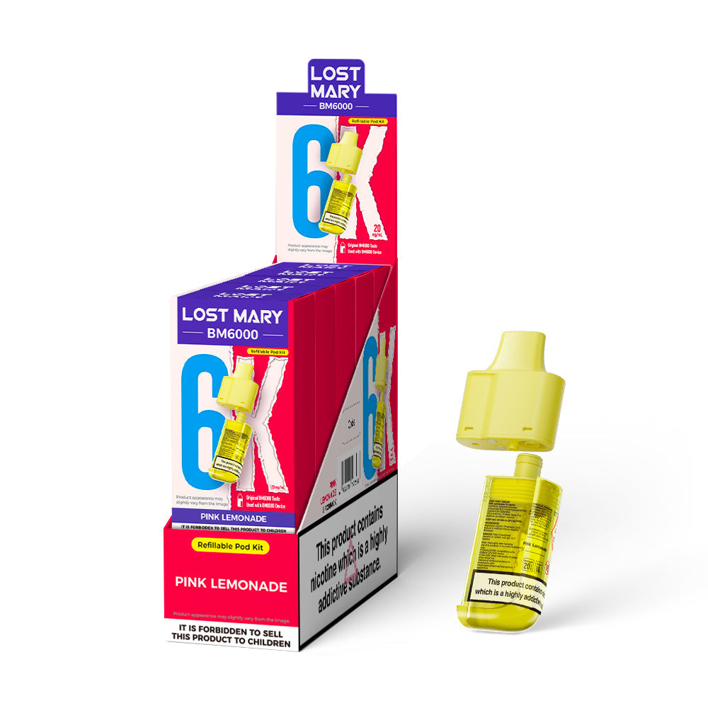Lost Mary BM6000 Prefilled Pods 1X5 NEW Compliant