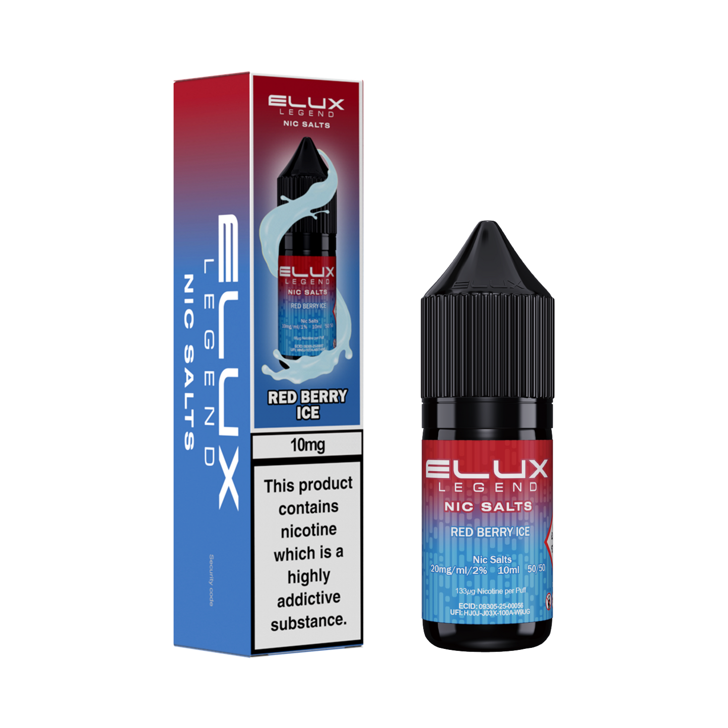 Elux Legend Nic Salts 10ml 10mg/20mg 1X10 pack