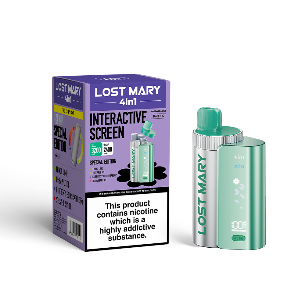 Lost Mary 4in1 Disposable Vape Kit Systems 1X5