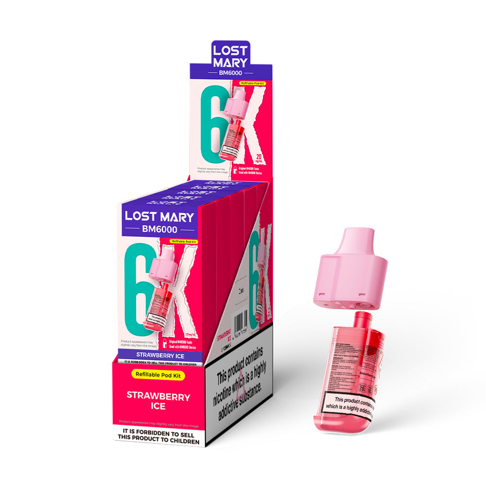 Lost Mary BM6000 Prefilled Pods 1X5 NEW Compliant