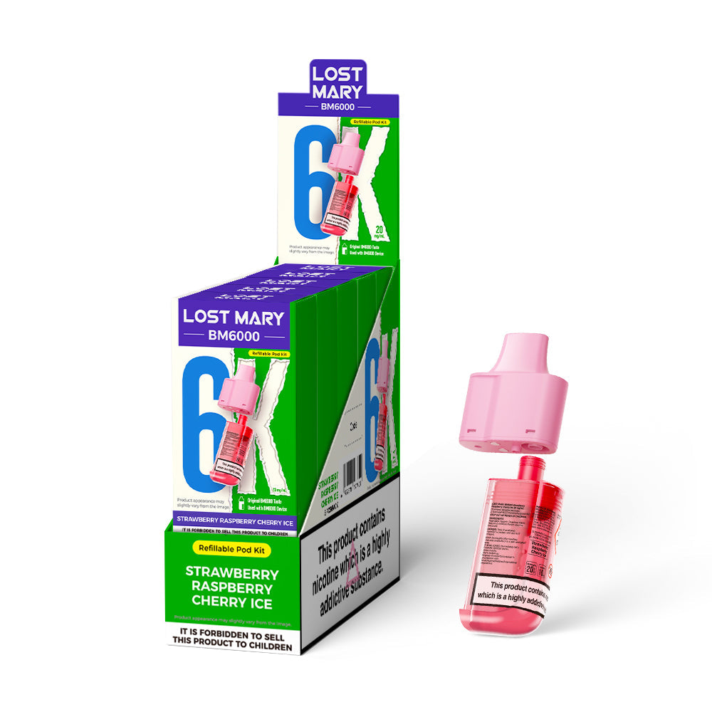 Lost Mary BM6000 Prefilled Pods 1X5 NEW Compliant