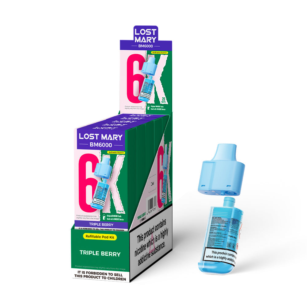 Lost Mary BM6000 Prefilled Pods 1X5 NEW Compliant
