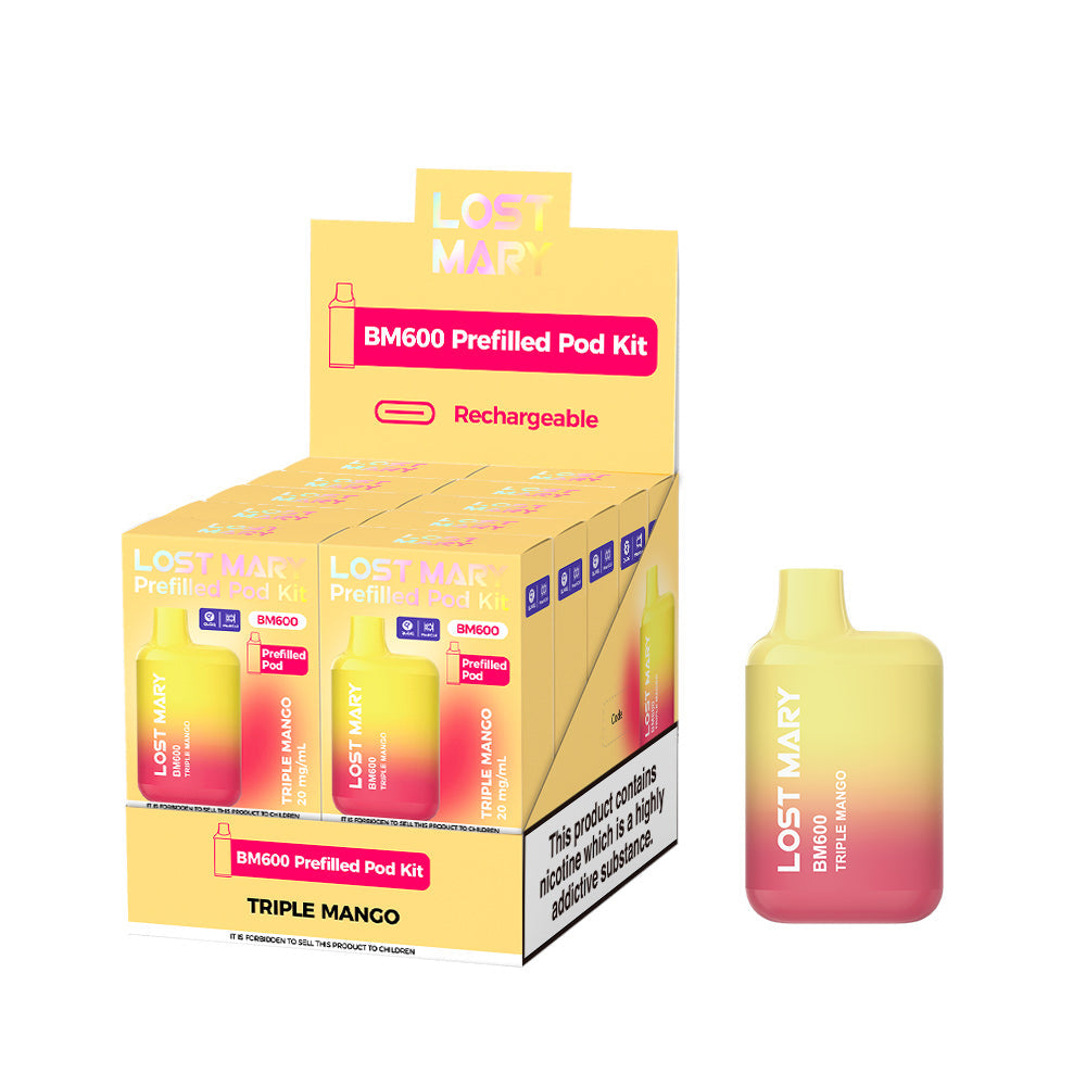 Lost Mary BM600 Prefilled Kits 1X10 Compliant