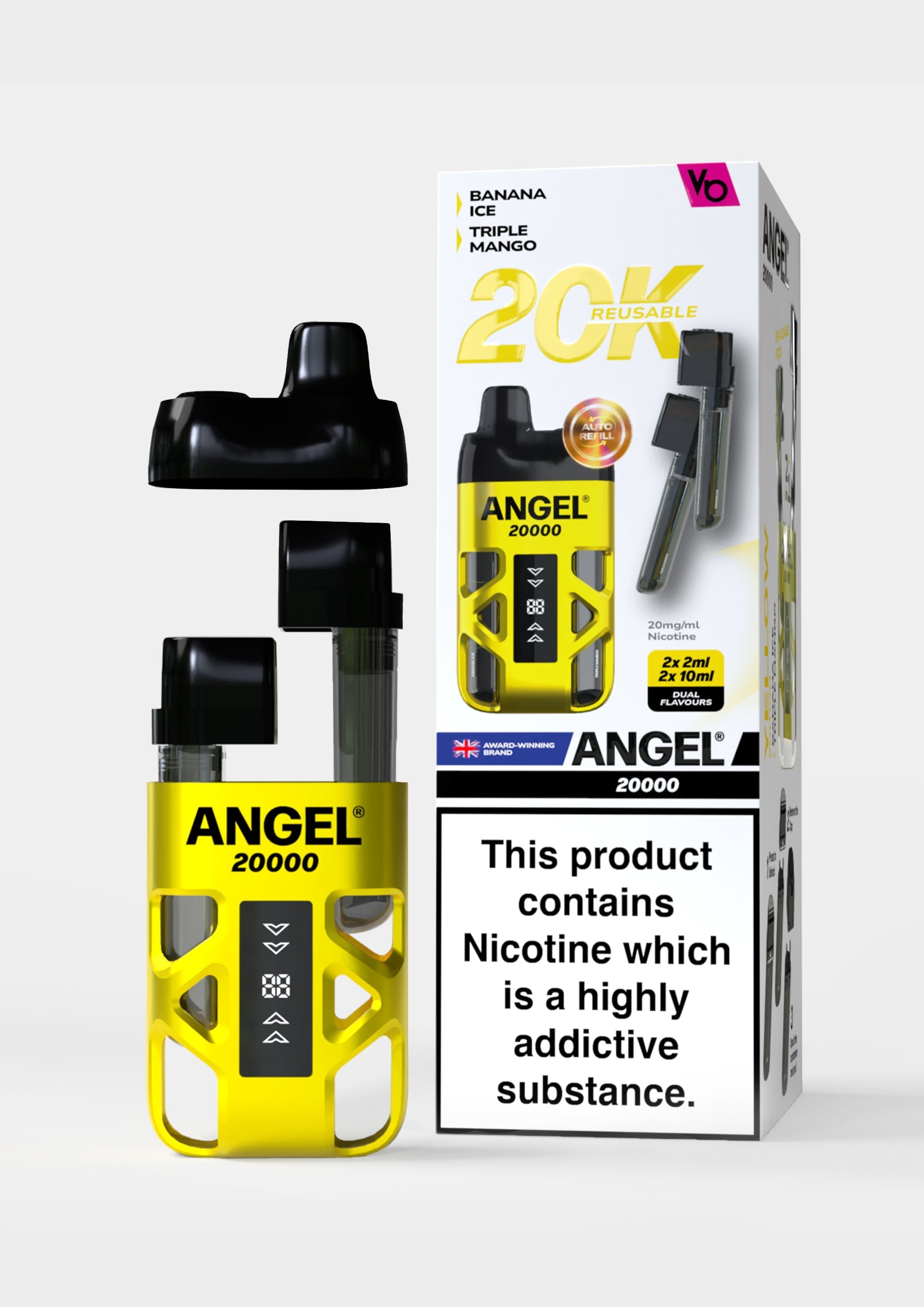 angel 20000 vape pods refill flavours Fumot Tornado 25000 Puffs 25k Smart Screen Disposable Vape main image 1