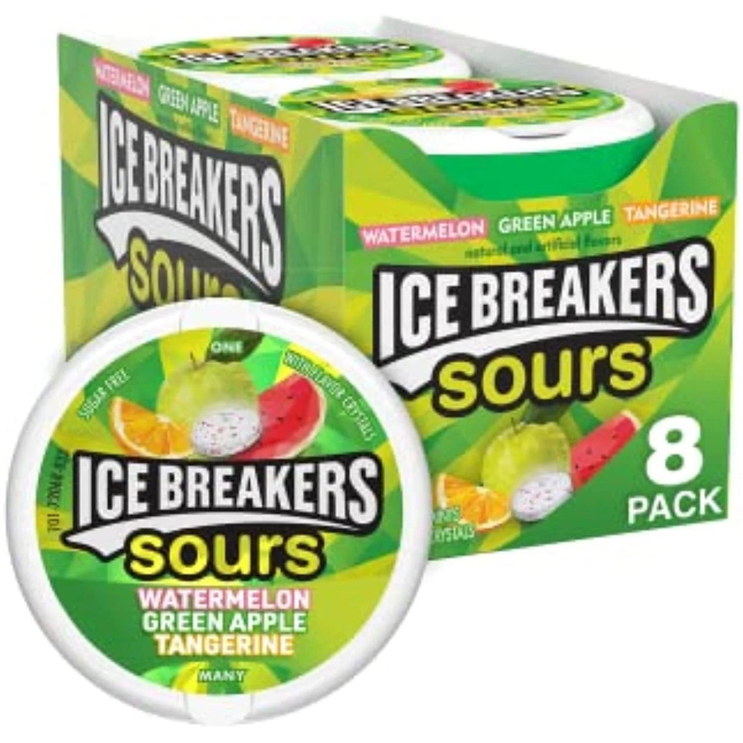 Ice Breakers Sours Watermelon, Green Apple & Tangerine 1X8 42g