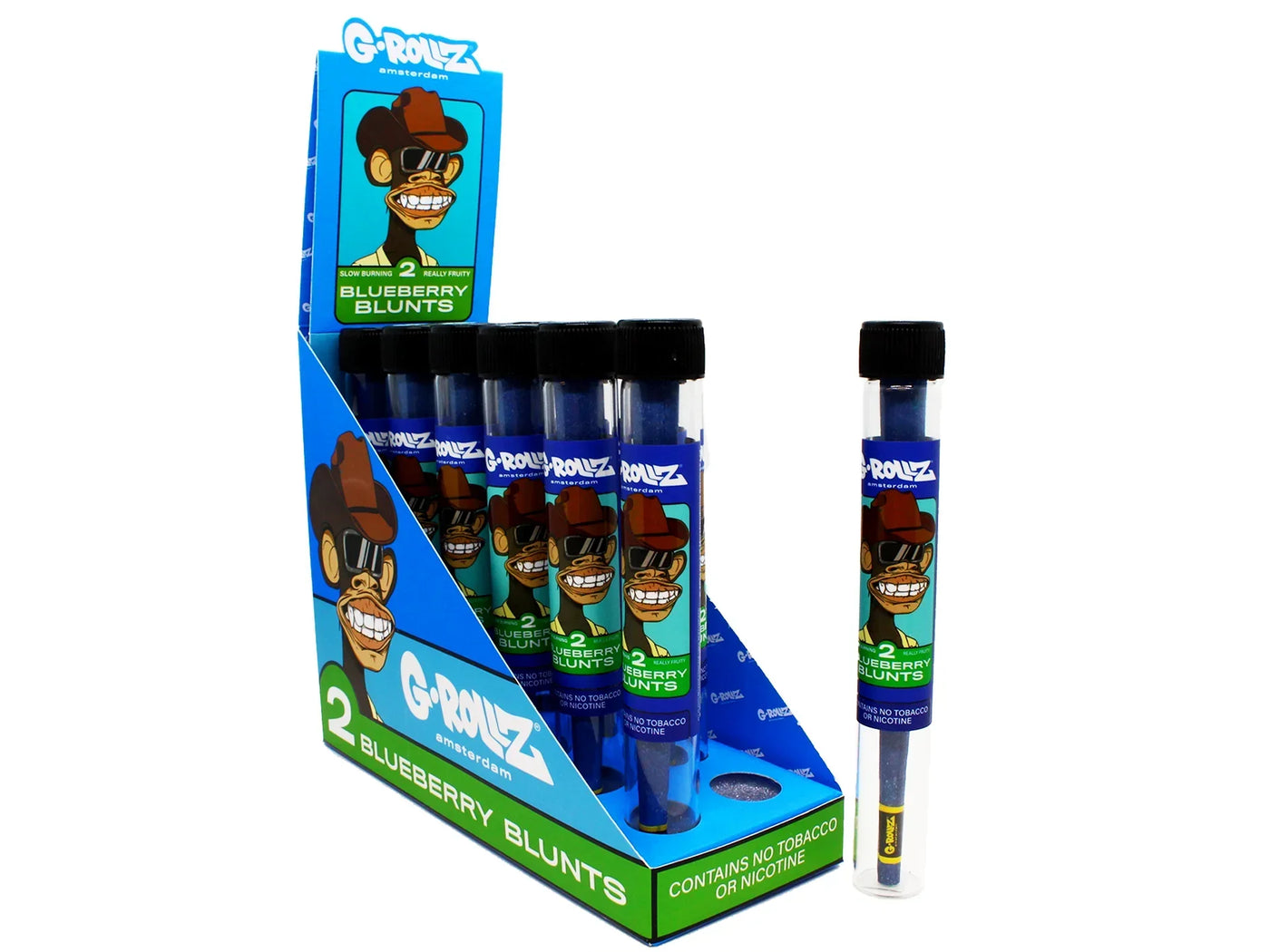 G-Rollz Blue Ape Blueberry Blunt Cones 1X12