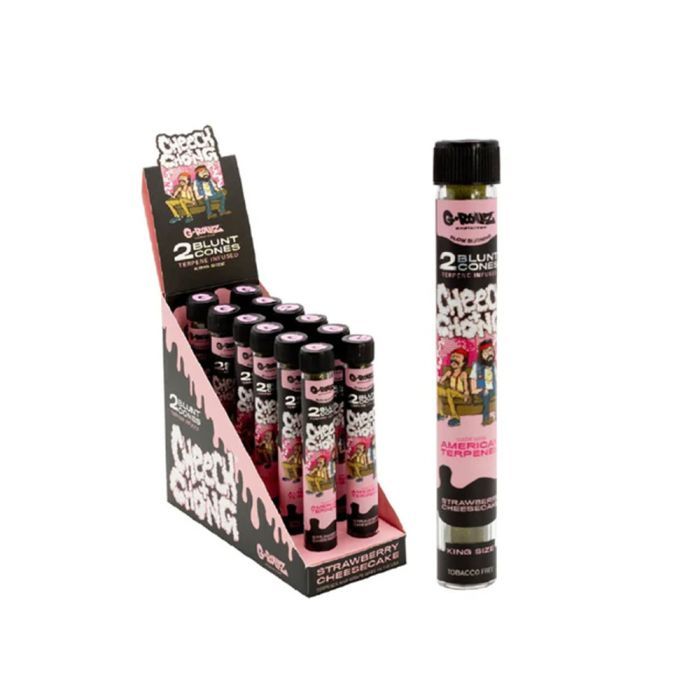 G-Rollz Cheech & Chong Strawberry Cheesecake Blunt Cones 1X12