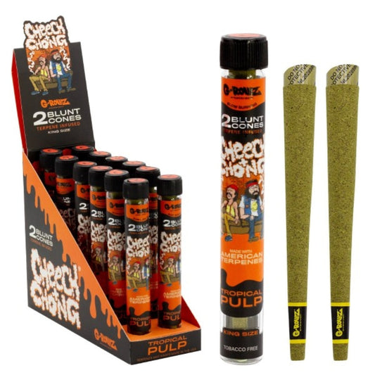 G-Rollz Cheech & Chong Tropical Pulp Blunt Cones 1X12 ***NEW***