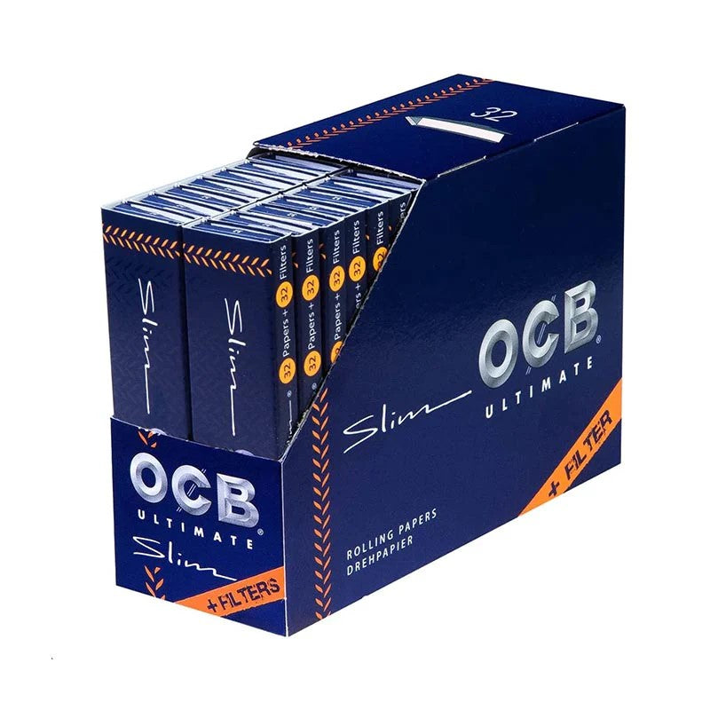 OCB Ultimate Blue Rolling Papers & Tips 1X32