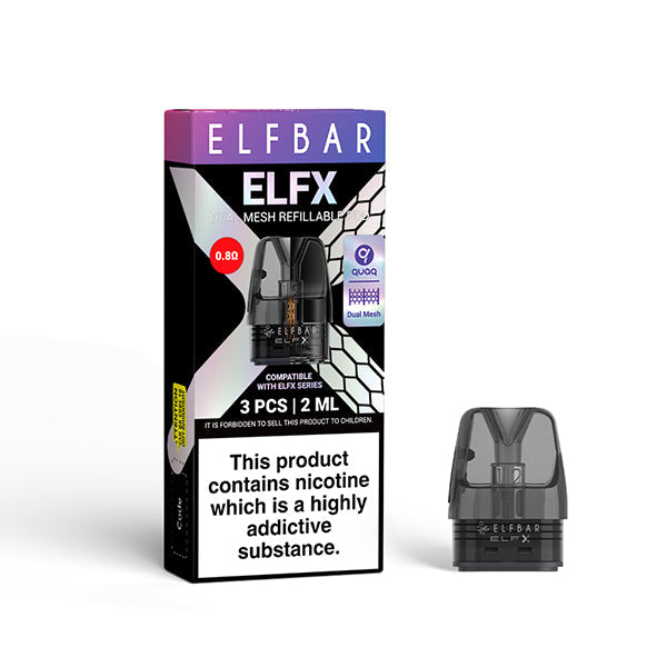 ELFX By Elf Bar Cartridges 0.8ohm 1X3