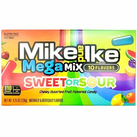 Mike and Ike Sweet or Sour 1X12 Theatre Boxes 10g