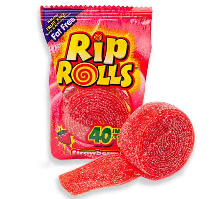 Rip Rolls Strawberry 1X24 39g